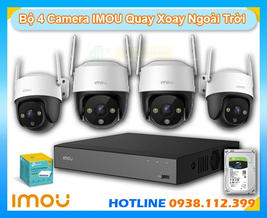 Bộ 4 Camera IMOU Quay Quét Ngoài Trời, Bộ 4 camera IMOU IPC-S51FEP, Trọn gói camera IMOU Ngoài Trời, Bộ camera IMOU quay xoay 360, Bộ 4 camera IMOU giá rẻ, Bộ 4 camera IMOU ngoài trời độ nét cao, bộ camera IMOU chính hãng, Bộ camera IMOU ưu đãi, ƯU đãi camera IMOU 