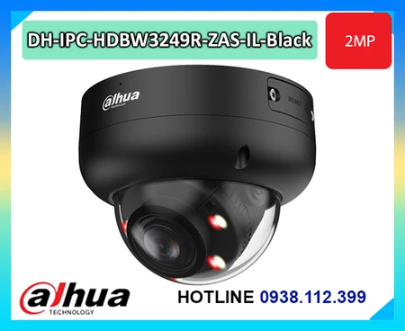 camera dahua dh-ipc-hdbw3249r-zas-il-black, camera dome dahua 2mp, camera dahua smart dual light, camera ip dahua có mic, camera dahua ip67 ik10