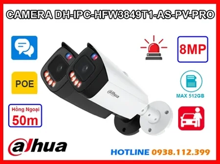Lắp đặt camera Camera DH-IPC-HFW3849T1-AS-PV-PRO Dahua
