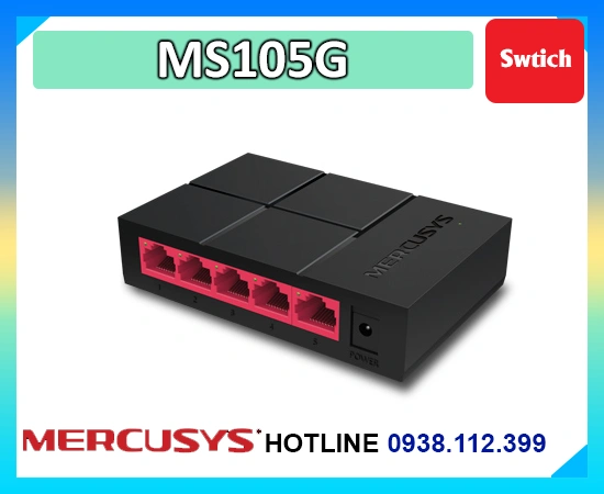 Lắp đặt camera Mercusys MS105G Bộ Chia Mạng 1Gbps