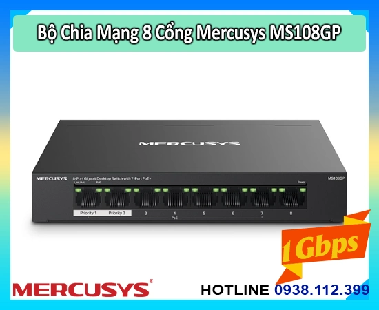 switch poe mercusys ms108gp, bộ chia mạng mercusys ms108gp, hub mạng mercusys ms108gp, switch 8 cổng mercusys ms108gp, switch mercusys ms108gp poe, switch gigabit mercusys ms108gp, switch mạng poe mercusys ms108gp