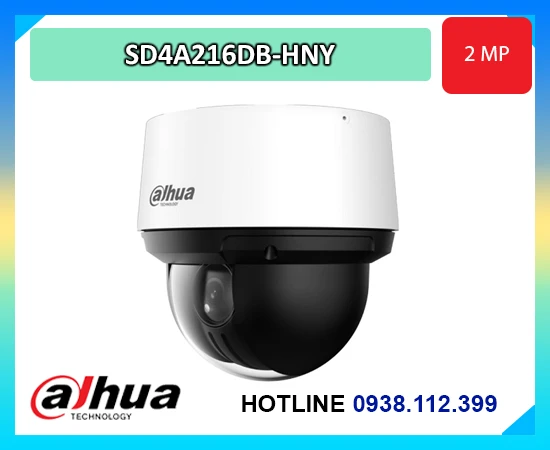 camera Dahua DH-SD4A216DB-HNY, camera speed dome Dahua 2MP, camera PTZ Dahua zoom 16X, camera AI WizSense Dahua, camera hồng ngoại 100m Dahua