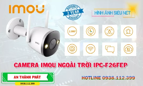  lắp đặt camera Imou IPC-F26FEP chính hãng đem lại giải pháp an ninh hiệu quả tiết kiệm chi phí gia đình, cửa hàng của bạn, quan sát an ninh sắc nét với độ phân giải 2 MP tích hợp các tính năng hiện đại thông minh bảo vệ an toàn an ninh tối ưu