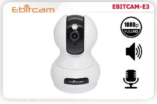  Camera wifi EBITCAM E3 ,Camera wifi EBITCAM E3 là dòng camer ip wifi phổ thông.Camera được tích hợp nhiều tính năng hiện đại.Camera xoay 360 độ hỗ trợ đàm thoại 2 chiều.Camera phù hơp cho văn phòng cửa hàng,siêu thị,...  