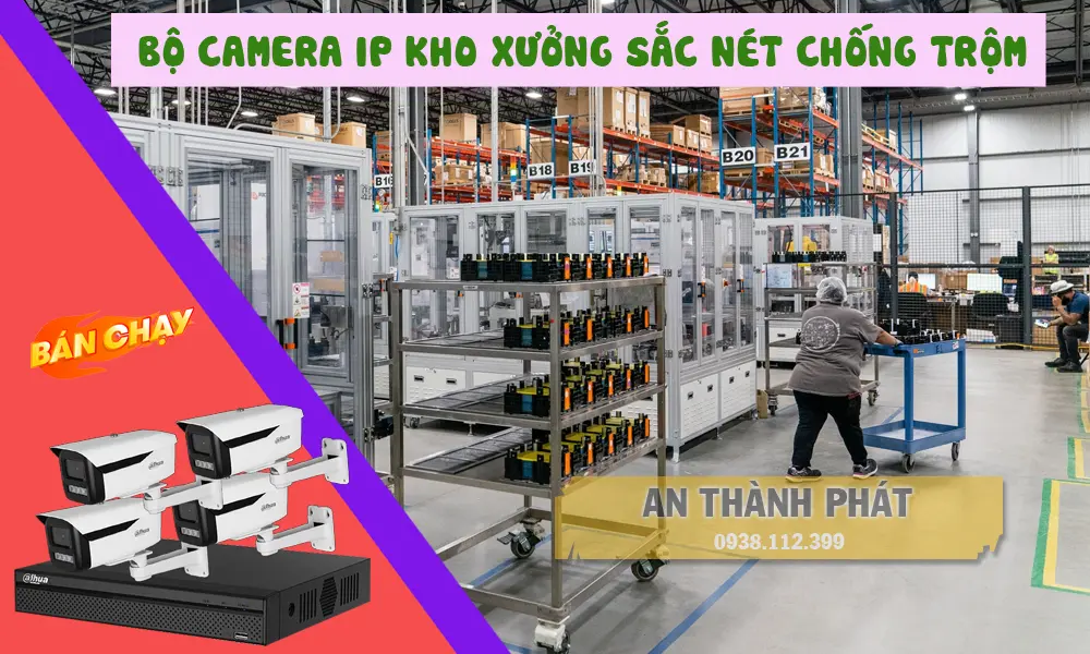 lắp camera giám sát nhà xưởng trọn bộ giá rẻ