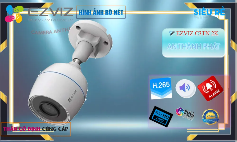 ✔️ Wifi Ezviz C3TN-2K Sắc Nét ✔️ Wifi Ezviz C3TN-2K Sắc Nét