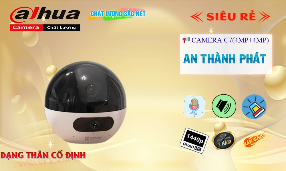 Camera Ezviz C7(4MP+4MP) Ống Kính Kép
