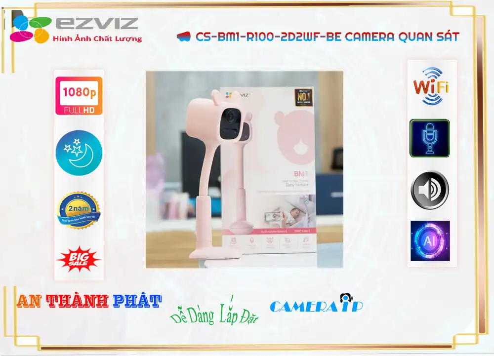 Camera Wifi Ezviz CS-BM1-R100-2D2WF-Be Tiết Kiệm