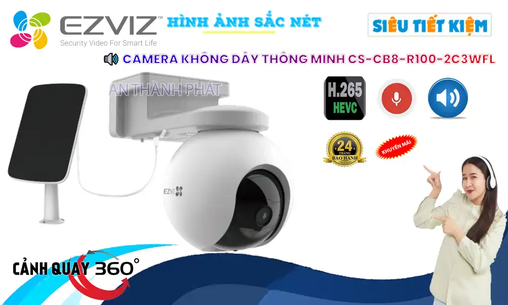 Camera CS-CB8-R100-2C3WFL Wifi Ezviz đang khuyến mãi Camera CS-CB8-R100-2C3WFL Wifi Ezviz đang khuyến mãi