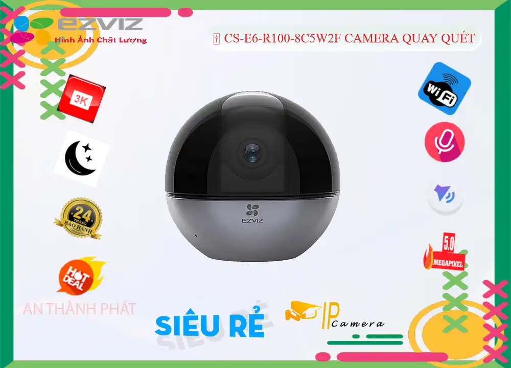 Camera CS-E6-R100-8C5W2F Wifi Ezviz Camera CS-E6-R100-8C5W2F Wifi Ezviz
