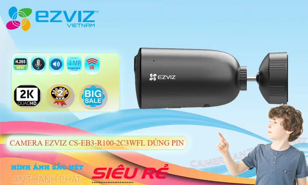 CS-EB3-R100-2C3WFL Camera Wifi Ezviz CS-EB3-R100-2C3WFL Camera Wifi Ezviz