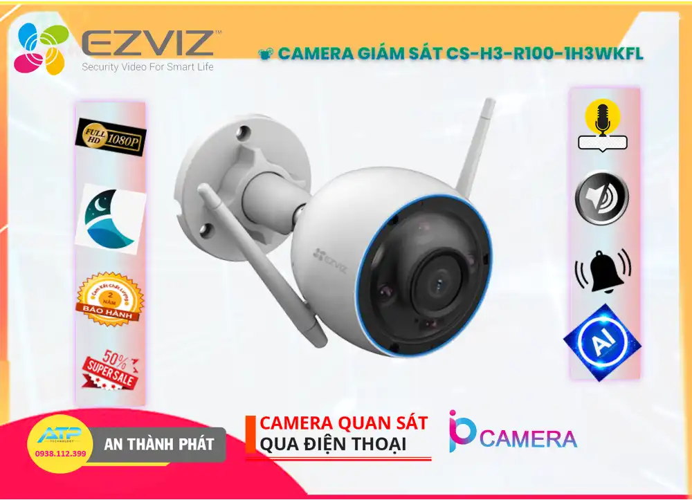 CS-H3-R100-1H3WKFL Camera Wifi Ezviz CS-H3-R100-1H3WKFL Camera Wifi Ezviz