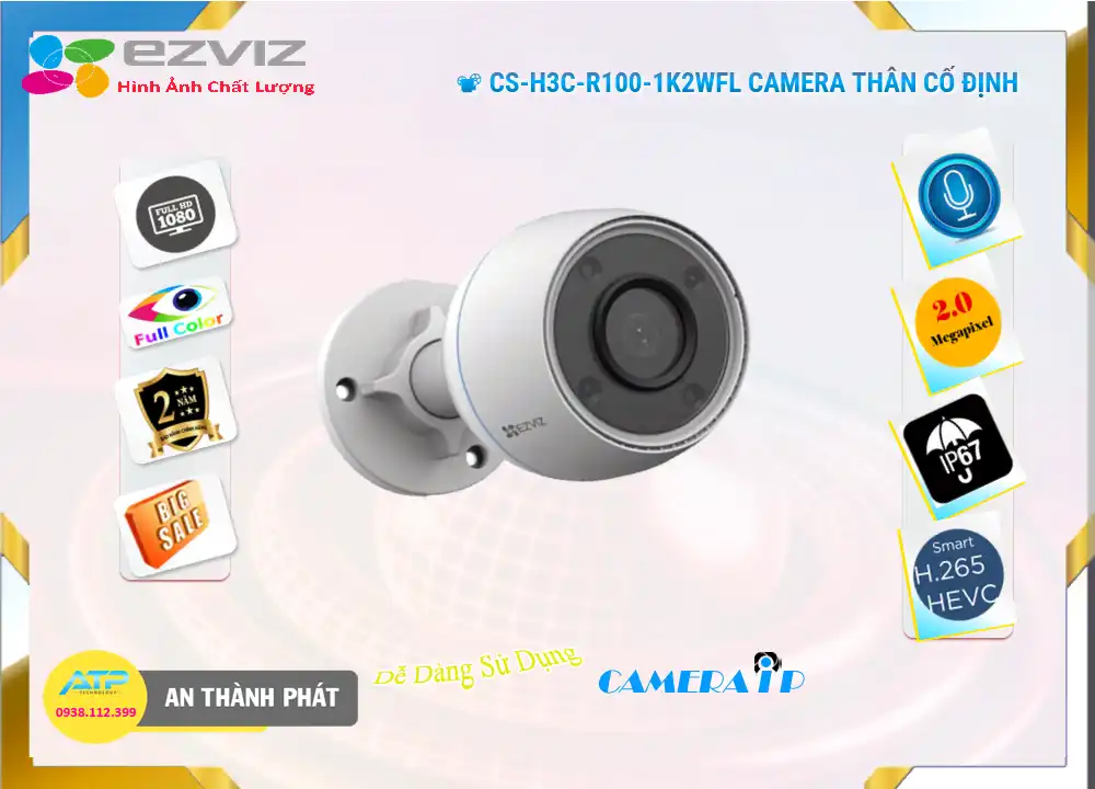 CS-H3c-R100-1K2WFL Sắc Nét Wifi Ezviz CS-H3c-R100-1K2WFL Sắc Nét Wifi Ezviz