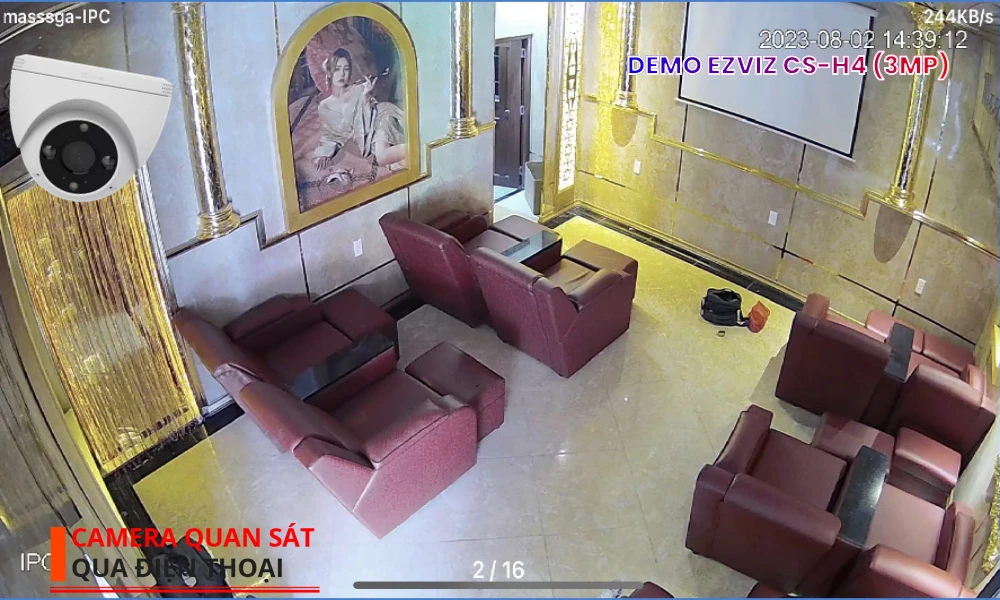 CS-H4 (3MP) Camera IP Wifi Dome Trong Nhà