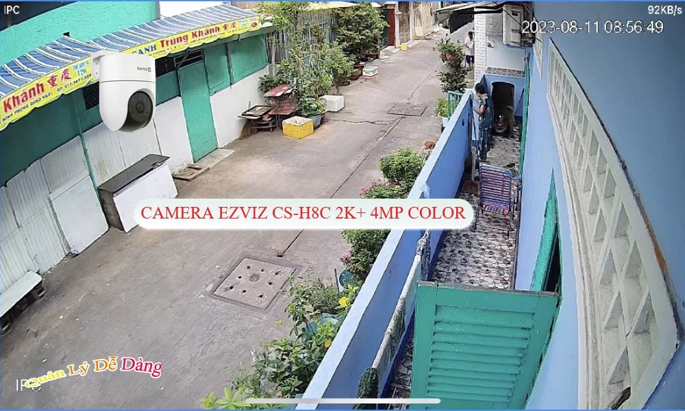 Camera Wifi Ezviz Wifi CS-H8C 2K+ 4MP Color