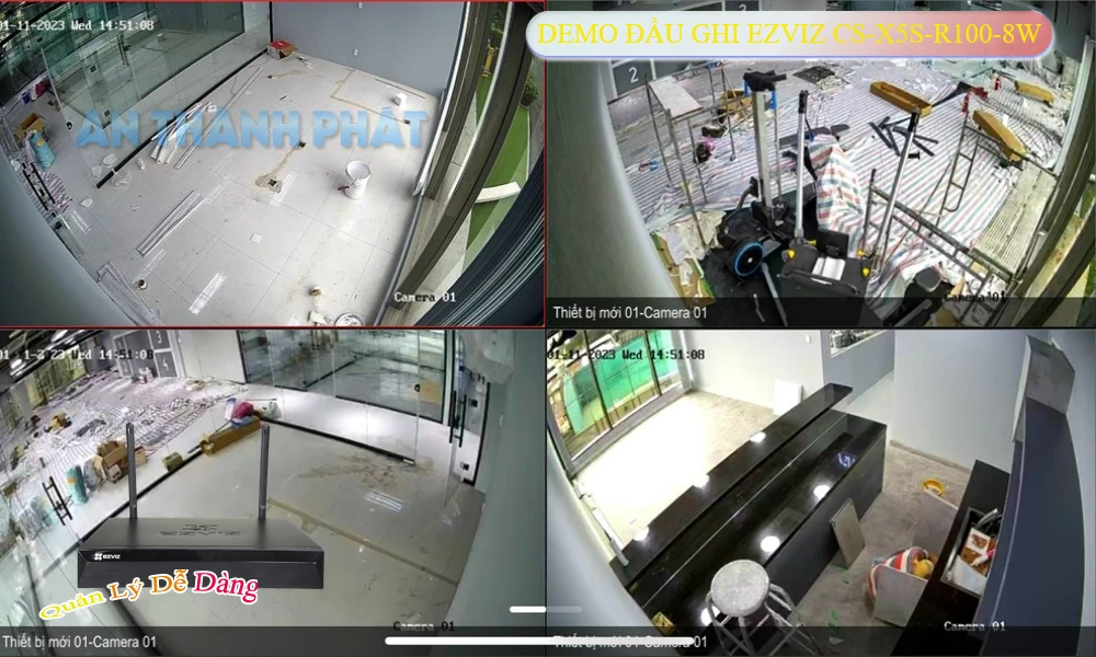 Đầu Thu Wifi Ezviz CS-X5S-R100-8W 8 Kênh Giá Rẻ