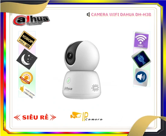 Camera Wifi Dahua DH-H3B,Camera Wifi DH-H3B,Camera DH-H3B,Camera xoay Wifi DH-H3B,Camera wifi DH-H3B,DH-H3B,Camera quan sát DH-H3B,Camera Wifi Dahua DH-H3B giá rẻ,Camera giá rẻ DH-H3B
