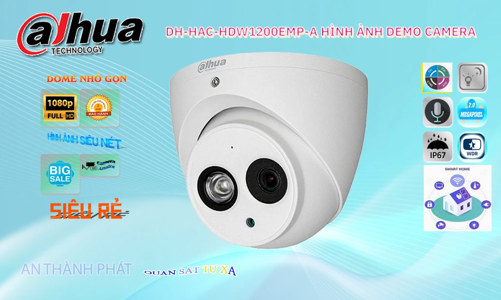 Camera Dahua DH-HAC-HDW1200EMP-A Camera Dahua DH-HAC-HDW1200EMP-A