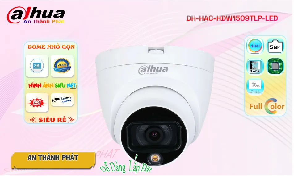 Camera Dahua DH-HAC-HDW1509TLP-LED Camera Dahua DH-HAC-HDW1509TLP-LED