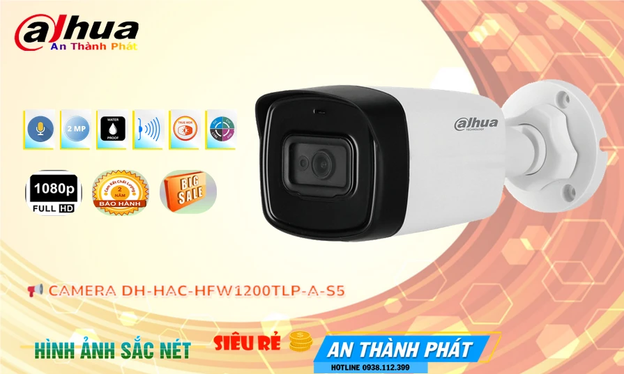 Camera Dahua DH-HAC-HFW1200TLP-A-S5 Camera Dahua DH-HAC-HFW1200TLP-A-S5