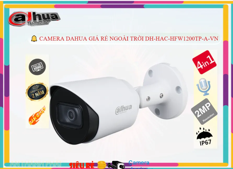 Dahua DH-HAC-HFW1200TP-A-VN Giá tốt Dahua DH-HAC-HFW1200TP-A-VN Giá tốt