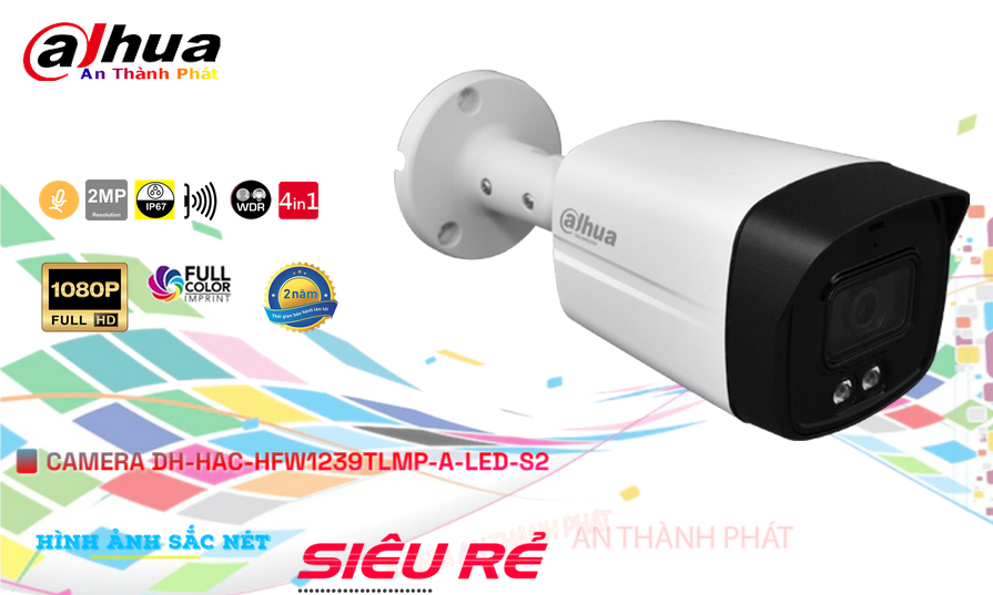 DH-HAC-HFW1239TLMP-A-LED-S2 Camera Giám Sát