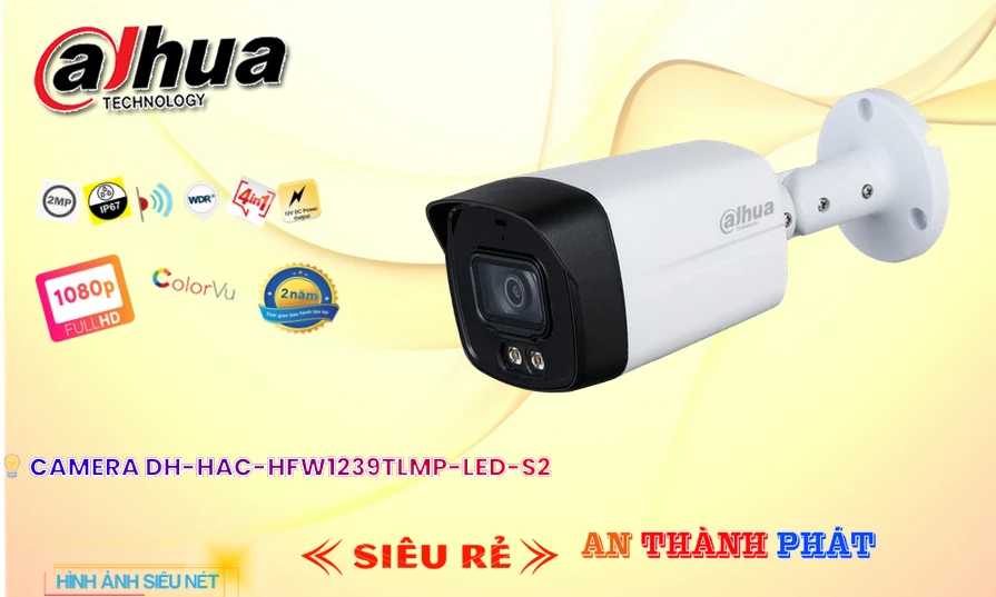 Camera DH-HAC-HFW1239TLMP-LED-S2 Giá rẻ