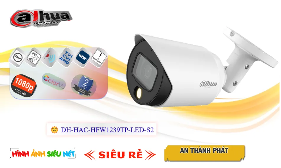 Camera Dahua DH-HAC-HFW1239TP-LED-S2 Camera Dahua DH-HAC-HFW1239TP-LED-S2