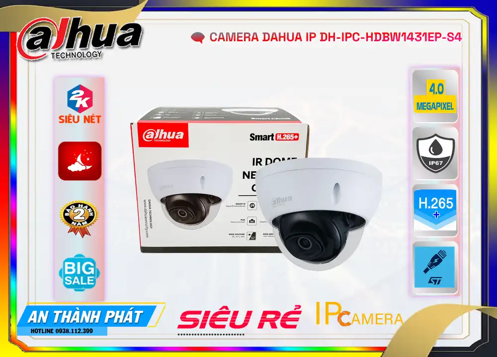 Camera DH-IPC-HDBW1431EP-S4 Dahua Camera DH-IPC-HDBW1431EP-S4 Dahua