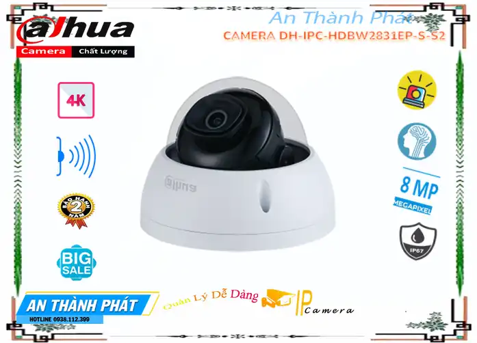 DH-IPC-HDBW2831EP-S-S2 Camera Dahua Chức Năng Cao Cấp