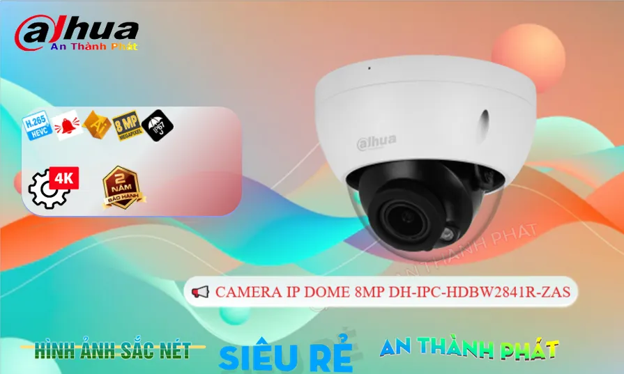 DH-IPC-HDBW2841R-ZAS IP POE kết hợp khả năng chống cảnh báo chuyển động giả Motion detection bằng cách nhận dạng người Camera Giá Rẻ Dahua