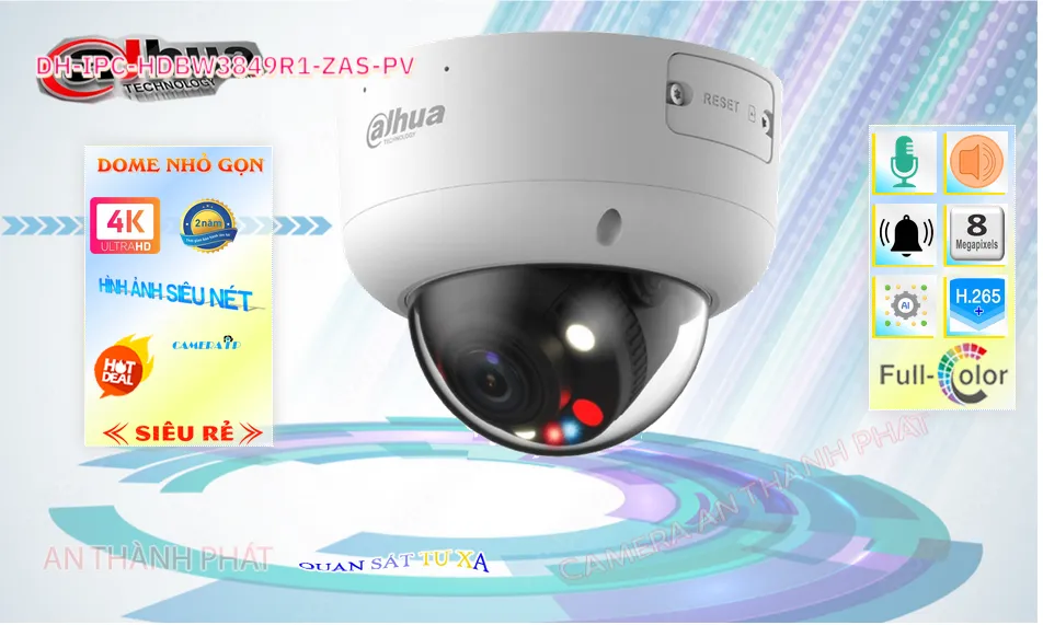 Camera DH-IPC-HDBW3849R1-ZAS-PV Dahua
