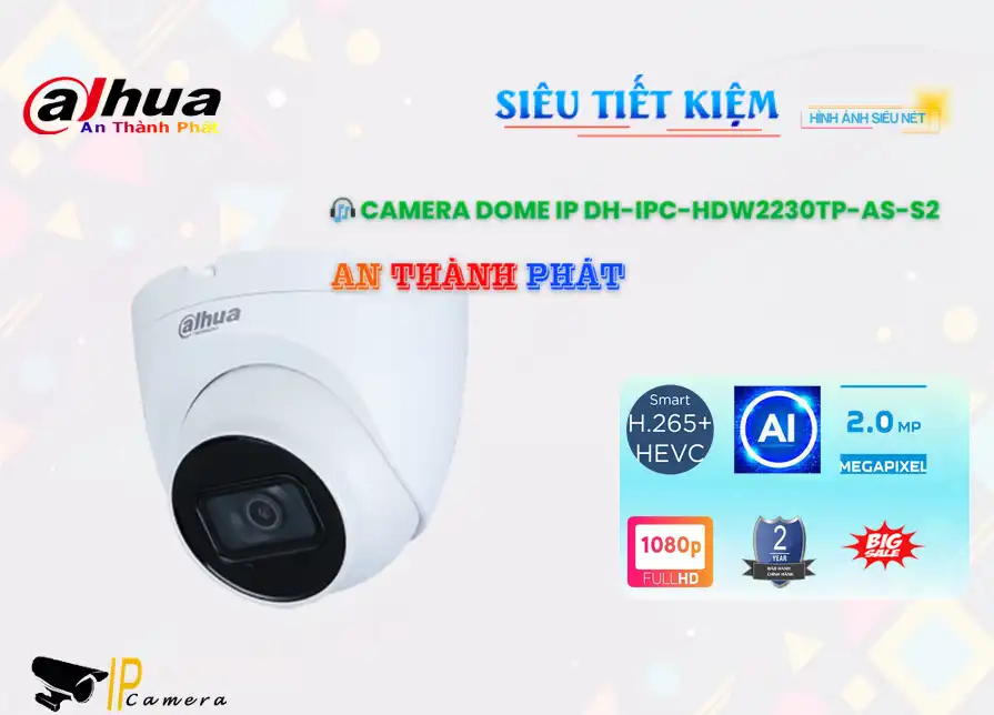 DH-IPC-HDW2230TP-AS-S2 Camera Dahua