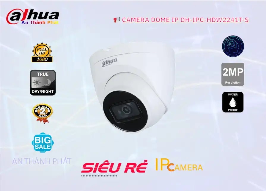 Dahua DH-IPC-HDW2241T-S Sắc Nét Dahua DH-IPC-HDW2241T-S Sắc Nét
