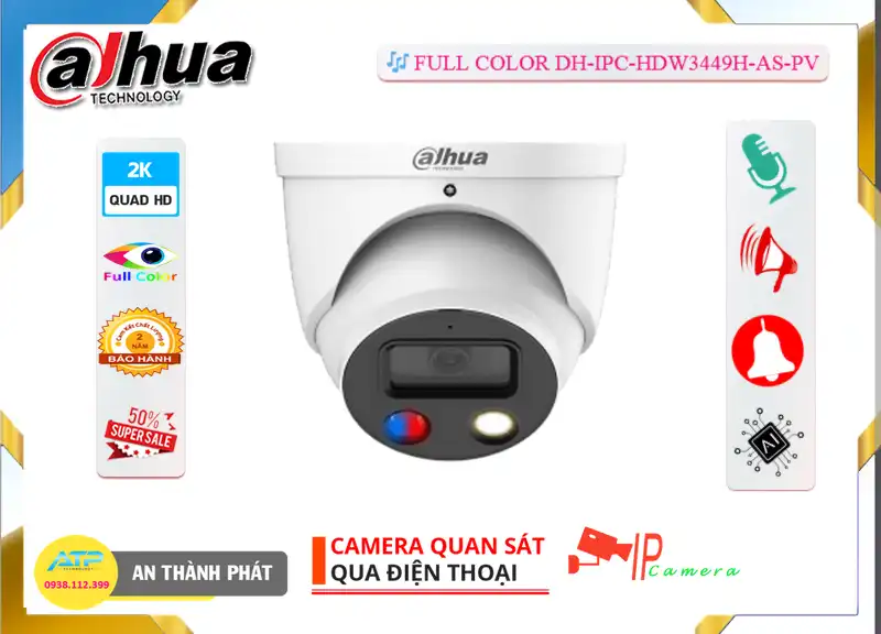 Camera Dahua DH-IPC-HDW3449H-AS-PV Tiết Kiệm