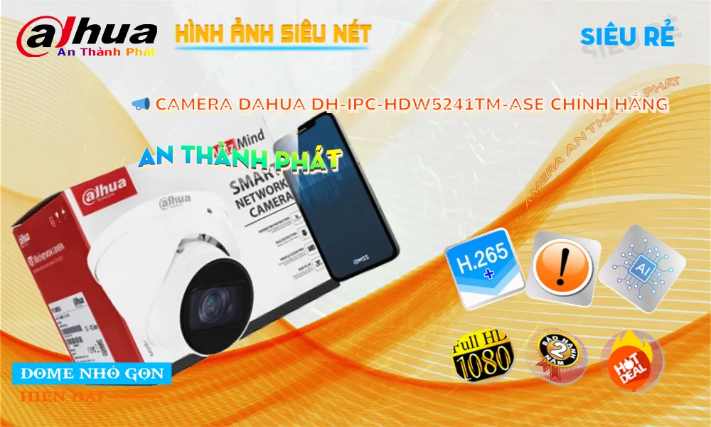 Camera Dahua DH-IPC-HDW5241TM-ASE Mẫu Đẹp Camera Dahua DH-IPC-HDW5241TM-ASE Mẫu Đẹp