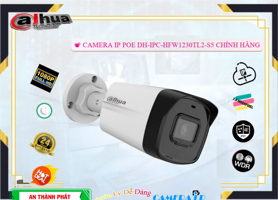 DH-IPC-HFW1230TL2-S5 Camera IP Ngoài Trời Chất Lượng,DH-IPC-HFW1230TL2-S5 Giá Khuyến Mãi,DH-IPC-HFW1230TL2-S5 HD IP  Tiết kiệm,DH-IPC-HFW1230TL2-S5 Giá rẻ nhất,Điểm bán DH-IPC-HFW1230TL2-S5 FULL HD 1080P ,DH IPC HFW1230TL2 S5,thông số  Thiết Bị Camera DH-IPC-HFW1230TL2-S5,công nghê DH-IPC-HFW1230TL2-S5,giá kỹ thuật DH-IPC-HFW1230TL2-S5,Nhà Phân Phối DH-IPC-HFW1230TL2-S5,DH-IPC-HFW1230TL2-S5 bán uy tín,sale DH-IPC-HFW1230TL2-S5,DH-IPC-HFW1230TL2-S5 bán chạy nhất,Giá Bán DH-IPC-HFW1230TL2-S5,DH-IPC-HFW1230TL2-S5 sale mạnh,DH-IPC-HFW1230TL2-S5 Bán Lỗ
