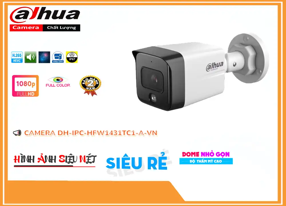 Camera Dahua DH-IPC-HFW1431TC1-A-VN Camera Dahua DH-IPC-HFW1431TC1-A-VN