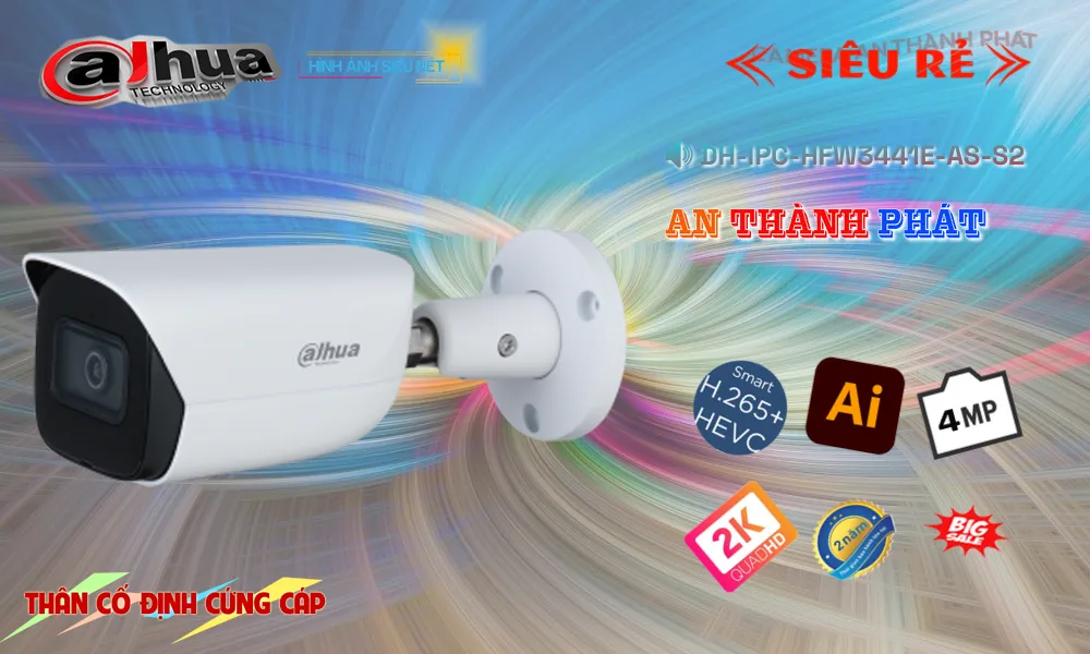 Camera DH-IPC-HFW3441E-AS-S2 Dahua