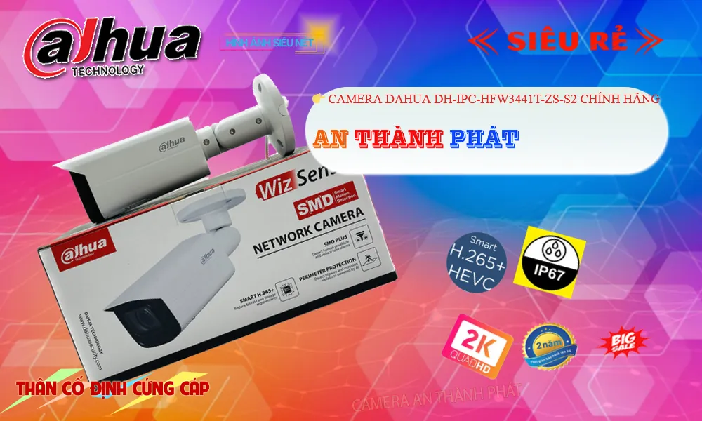 Camera Dahua DH-IPC-HFW3441T-ZS-S2