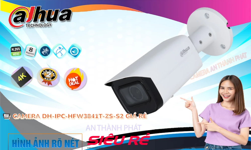 Dahua DH-IPC-HFW3841T-ZS-S2 Sắc Nét Dahua DH-IPC-HFW3841T-ZS-S2 Sắc Nét