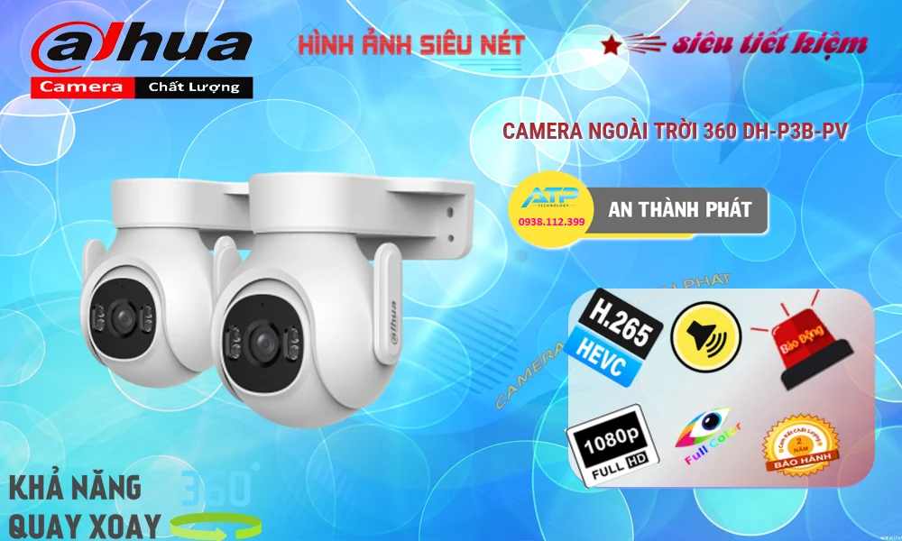 ✲ Camera Không Dây IP được Thiết kế Cảm biến chuyển động DH-P3B-PV Dahua ✲ Camera Không Dây IP được Thiết kế Cảm biến chuyển động DH-P3B-PV Dahua