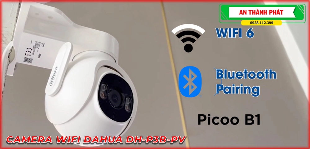 ✲ Camera Không Dây IP được Thiết kế Cảm biến chuyển động DH-P3B-PV Dahua ✲ Camera Không Dây IP được Thiết kế Cảm biến chuyển động DH-P3B-PV Dahua