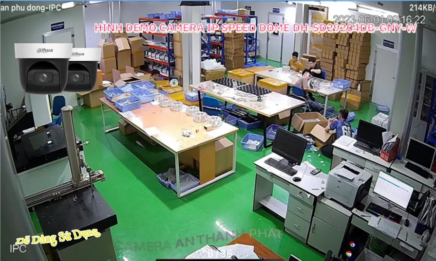 DH-SD29204DB-GNY-W Cấp Nguồ Qua Dây Mạng khả nang Intrusion (khu vực cấm) trên camera Camera Giám Sát Giá tốt
