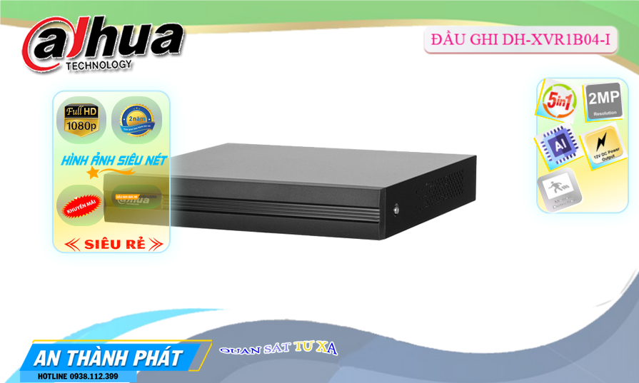 DH-XVR1B04-I Đầu Ghi Hình Chức Năng Cao Cấp DH-XVR1B04-I Đầu Ghi Hình Chức Năng Cao Cấp