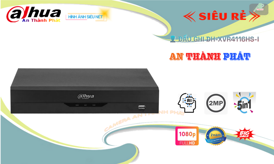 DH-XVR4116HS-IThiết Bị Ghi Hình Giá rẻ Dahua DH-XVR4116HS-IThiết Bị Ghi Hình Giá rẻ Dahua