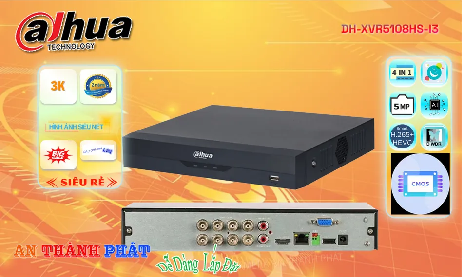 Đầu Thu Dahua DH-XVR5108HS-I3