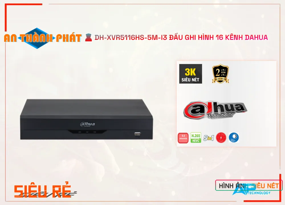 DH-XVR5116HS-5M-I3, dahua DH-XVR5116HS-5M-I3, đầu ghi hình DH-XVR5116HS-5M-I3, đầu thu camera DH-XVR5116HS-5M-I3, đầu ghi camera DH-XVR5116HS-5M-I3, đầu ghi DH-XVR5116HS-5M-I3