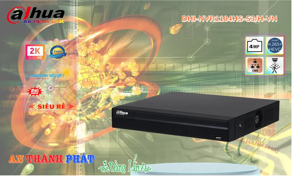 Đầu Thu  Dahua DHI-NVR1104HS-S3H-VN