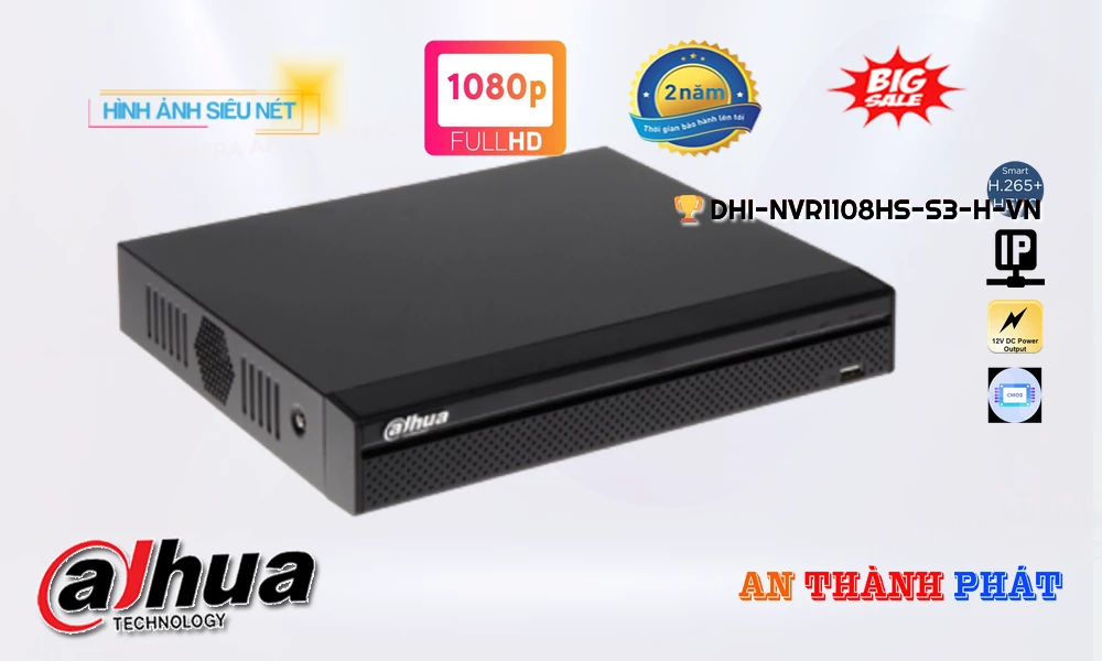 Đầu Ghi DHI-NVR1108HS-S3/H-VN Giá rẻ